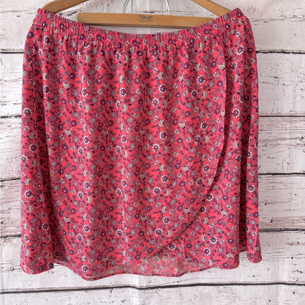 NWT Ann Taylor Loft Women’s Size XL Floral Pink Skirt